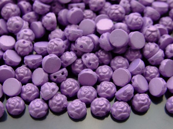 25x Roseta Beads 6mm Chatoyant Spring Crocus Michael's UK Jewellery