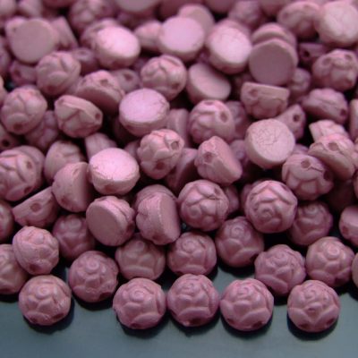 25x Roseta Beads 6mm Neon Silk Hyacinth Violet Michael's UK Jewellery