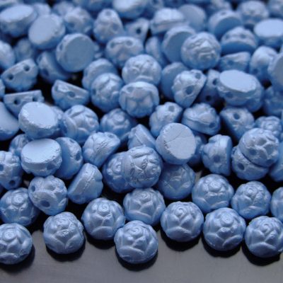 25x Roseta Beads 6mm Powdery Vista Blue Michael's UK Jewellery