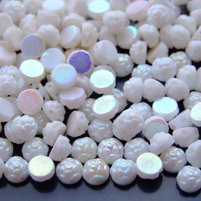 25x Roseta Beads 6mm Vacuum Plating AB Full Michael's UK Jewellery