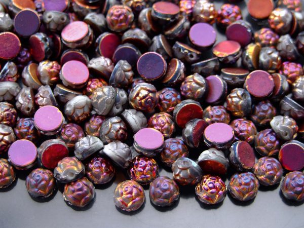 25x Roseta Beads 6mm Vacuum Plating Sliperit Full Michael's UK Jewellery
