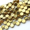 30x Czech Honeycomb Beads 6mm Full Amber Michael's UK Jewellery