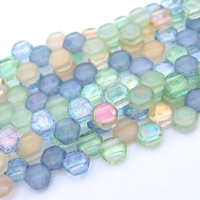30x Honeycomb Beads 6mm Beach Mix Michael's UK Jewellery