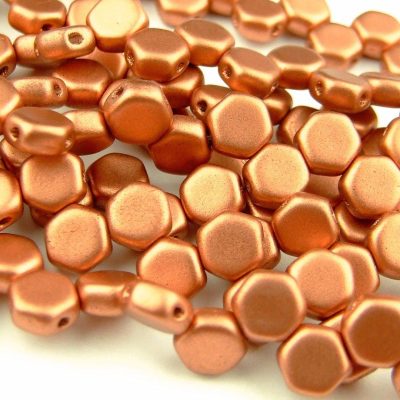 30x Honeycomb Beads 6mm Crystal Vintage Copper Michael's UK Jewellery