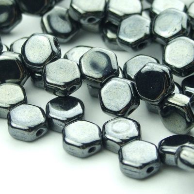 30x Honeycomb Beads 6mm Gunmetal Michael's UK Jewellery