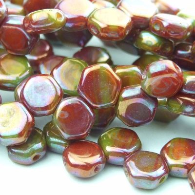 30x Honeycomb Beads 6mm Hodge Podge Orange Nebula Michael's UK Jewellery