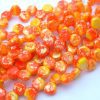 30x Honeycomb Beads 6mm Hodge Podge Orange Splash Gold Michael's UK Jewellery