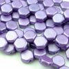 30x Honeycomb Beads 6mm Jet Metallic Suede Purple Michael's UK Jewellery