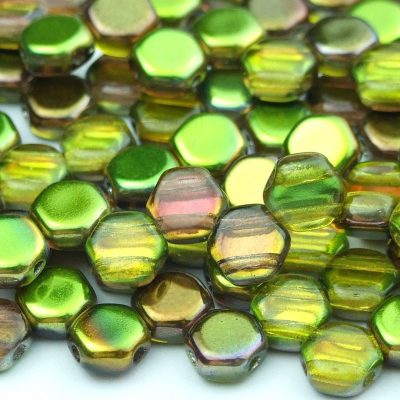 30x Honeycomb Beads 6mm Magic Yellow Brown Michael's UK Jewellery