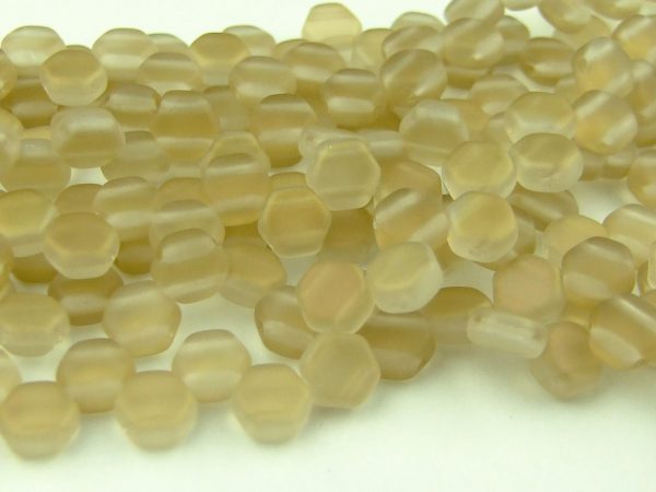 30x Honeycomb Beads 6mm Matte Clarit Michael's UK Jewellery