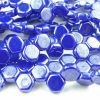30x Honeycomb Beads 6mm Royal Blue Luster Michael's UK Jewellery