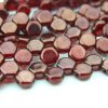 30x Honeycomb Beads 6mm Ruby Red Wine Michael's UK Jewellery