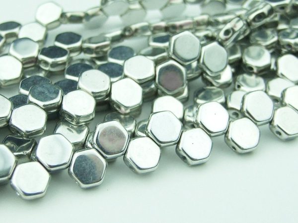 30x Honeycomb Beads 6mm Silver Michael's UK Jewellery