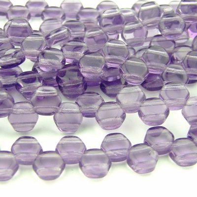 30x Honeycomb Beads 6mm Tanzanite Transparent Michael's UK Jewellery