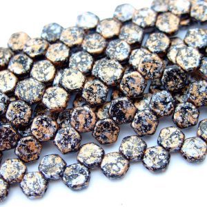 30x Honeycomb Beads 6mm Tweedy Light Copper Michael's UK Jewellery