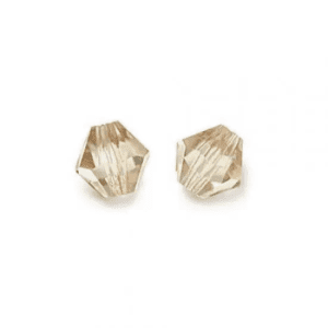 31x Czech Preciosa 4mm Bicone Beads Rondell/Diamond Crystal Honey Michael's UK Jewellery