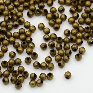 400x Antique Gold Iron 3mm Round Spacer Beads Michael's UK Jewellery