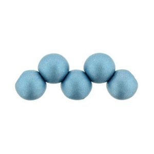 40pcs Top Hole Round Beads 6mm Color Trends Satin Metallic Teal Michael's UK Jewellery