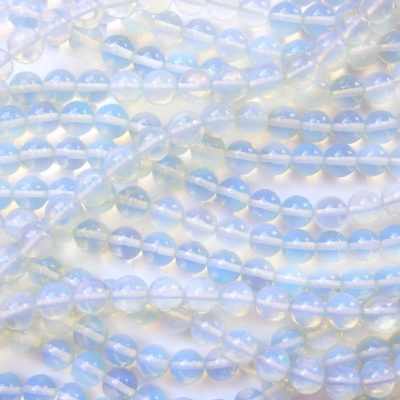 Opalite Manmade Gemstone Strand Round Beads 8mm Jewellery Making (47-49 Beads)