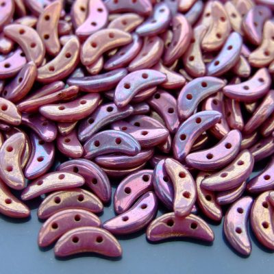 50pcs CzechMates Crescent Beads Luster Oxidized Bronze Berry Michael's UK Jewellery