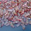 50pcs CzechMates Crescent Beads Luster Transparent Topaz Pink Michael's UK Jewellery