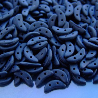 50pcs CzechMates Crescent Beads Matte Jet Michael's UK Jewellery