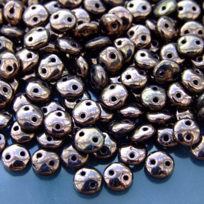 50pcs Czechmates Lentil Beads 6mm Dark Bronze Michael's UK Jewellery