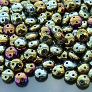 50pcs Czechmates Lentil Beads 6mm Iris Brown Michael's UK Jewellery
