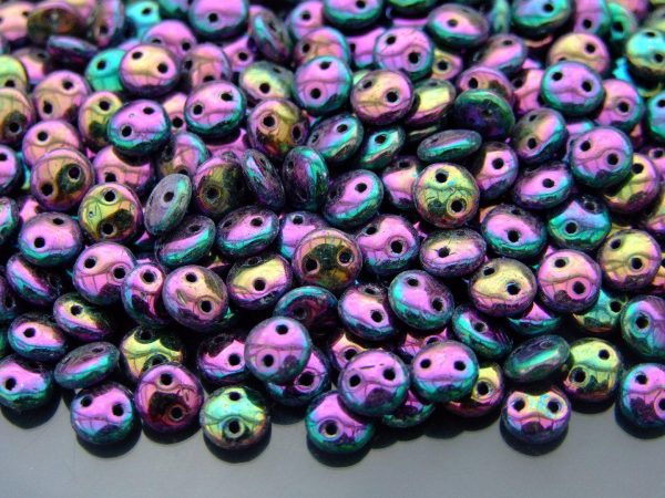 50pcs Czechmates Lentil Beads 6mm Iris Purple Michael's UK Jewellery