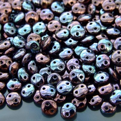 50pcs Czechmates Lentil Beads 6mm Luster Metallic Amethyst Jet Michael's UK Jewellery