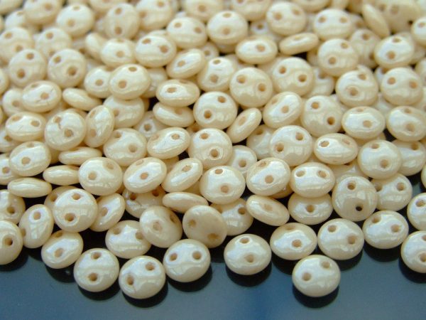 50pcs Czechmates Lentil Beads 6mm Luster Opaque Champagne Michael's UK Jewellery