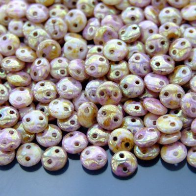 50pcs Czechmates Lentil Beads 6mm Luster Opaque Gold Smoky Topaz Michael's UK Jewellery