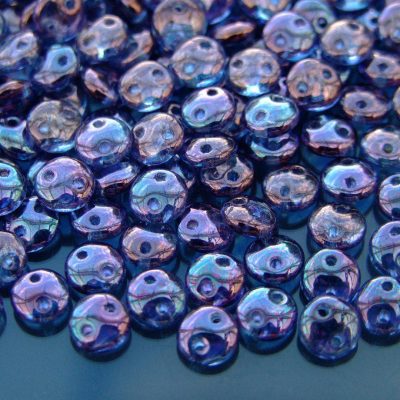 50pcs Czechmates Lentil Beads 6mm Luster Transparent Amethyst Michael's UK Jewellery