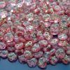 50pcs Czechmates Lentil Beads 6mm Luster Transparent Topaz Pink Michael's UK Jewellery