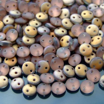 50pcs Czechmates Lentil Beads 6mm Matte Apollo Gold Michael's UK Jewellery