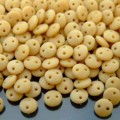 50pcs Czechmates Lentil Beads 6mm Matte French Beige Michael's UK Jewellery