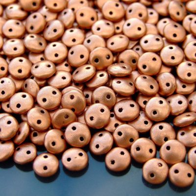 50pcs Czechmates Lentil Beads 6mm Matte Metallic Copper Michael's UK Jewellery