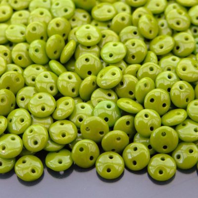 50pcs Czechmates Lentil Beads 6mm Opaque Olivine Michael's UK Jewellery