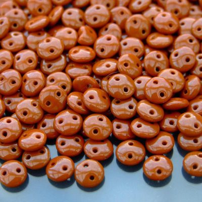 50pcs Czechmates Lentil Beads 6mm Opaque Umber Michael's UK Jewellery