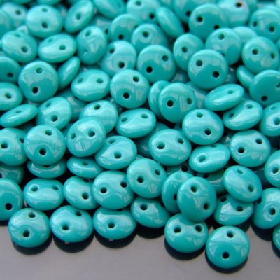 50pcs Czechmates Lentil Beads 6mm Persian Turquoise Michael's UK Jewellery