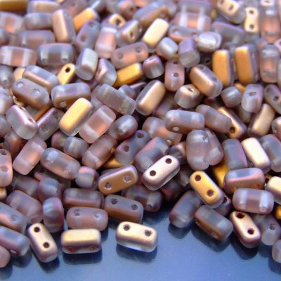 50x Czechmates Brick Beads Matte Apollo Gold Michael's UK Jewellery