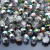 50x Fire Polished Beads 6mm Crystal - Vitral Michael's UK Jewellery
