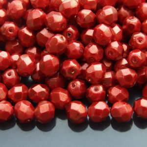 50x Fire Polished Beads 6mm Halo Ethereal - Cardinal Michael's UK Jewellery