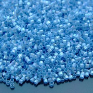 5g 1578 Fiber Optic Iridescent Blue Frost Toho Aiko Seed Beads 11/0 1.8mm Michael's UK Jewellery
