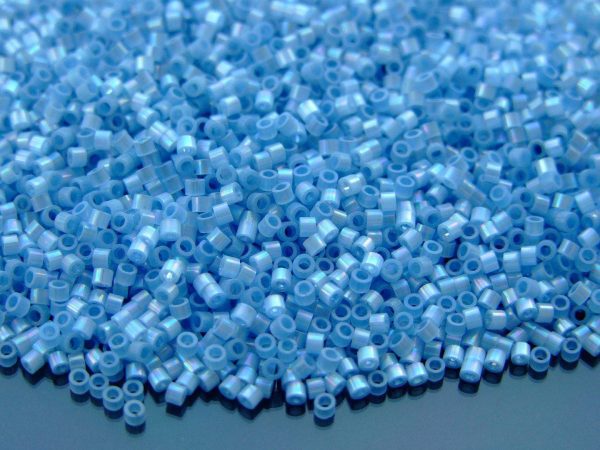5g 1578 Fiber Optic Iridescent Blue Frost Toho Aiko Seed Beads 11/0 1.8mm Michael's UK Jewellery