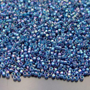 5g 1836 Denim Blue Lined Light Amethyst Rainbow Toho Aiko Seed Beads 11/0 1.8mm Michael's UK Jewellery