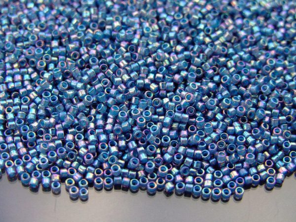 5g 1836 Denim Blue Lined Light Amethyst Rainbow Toho Aiko Seed Beads 11/0 1.8mm Michael's UK Jewellery