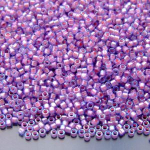 5g 1839 Pink Lined Alexandrite Rainbow Toho Aiko Seed Beads 11/0 1.8mm Michael's UK Jewellery