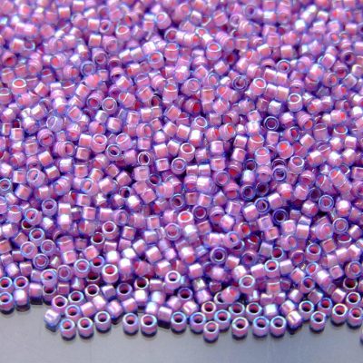 5g 1839 Pink Lined Alexandrite Rainbow Toho Aiko Seed Beads 11/0 1.8mm Michael's UK Jewellery beads mouse