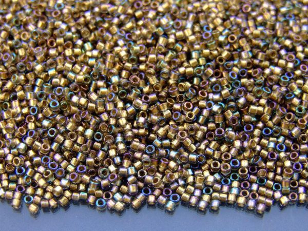 5g 271 Gold Lined Luster Black Diamond Toho Aiko Seed Beads 11/0 1.8mm Michael's UK Jewellery
